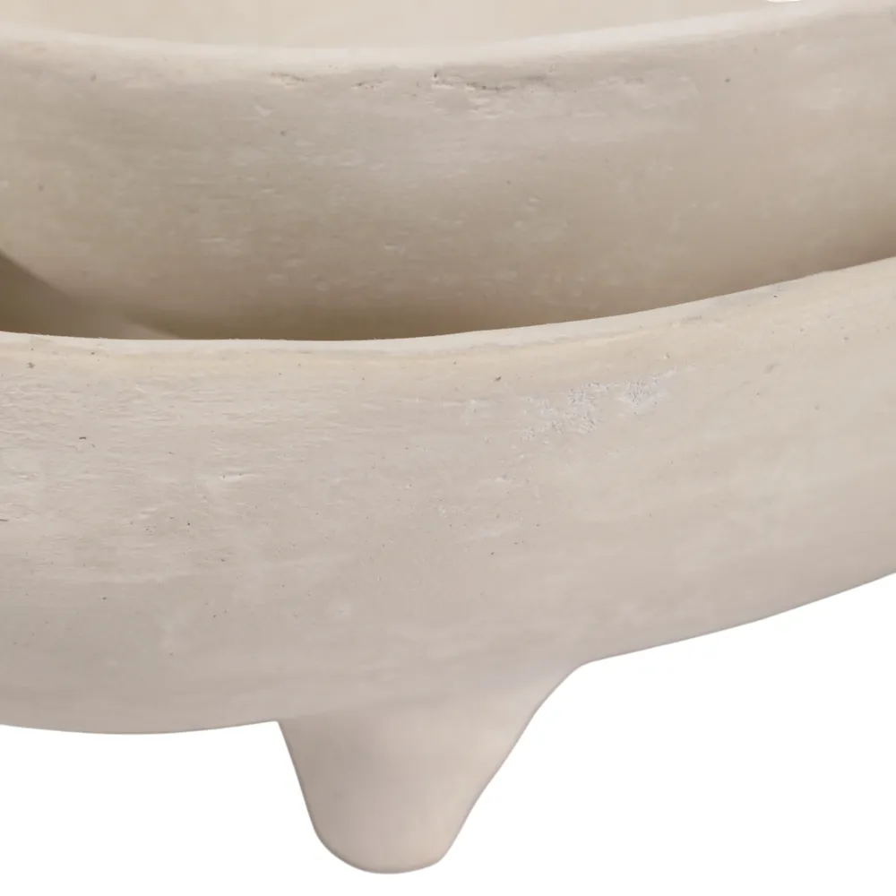 FLEMMINGMOOR SET OF 2 IVORY BOWLS 5 (IN)