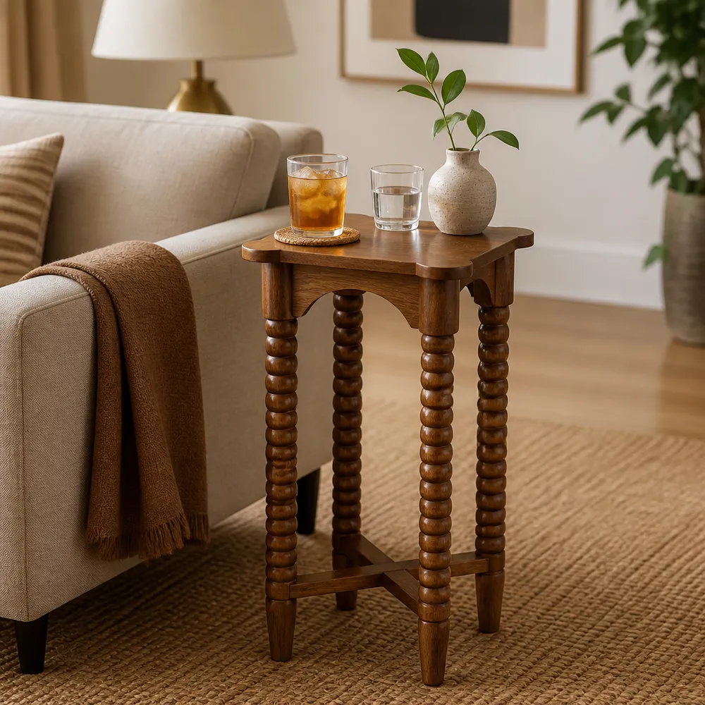 NOVAWOOD BROWN ACCENT TABLE 24 (IN)