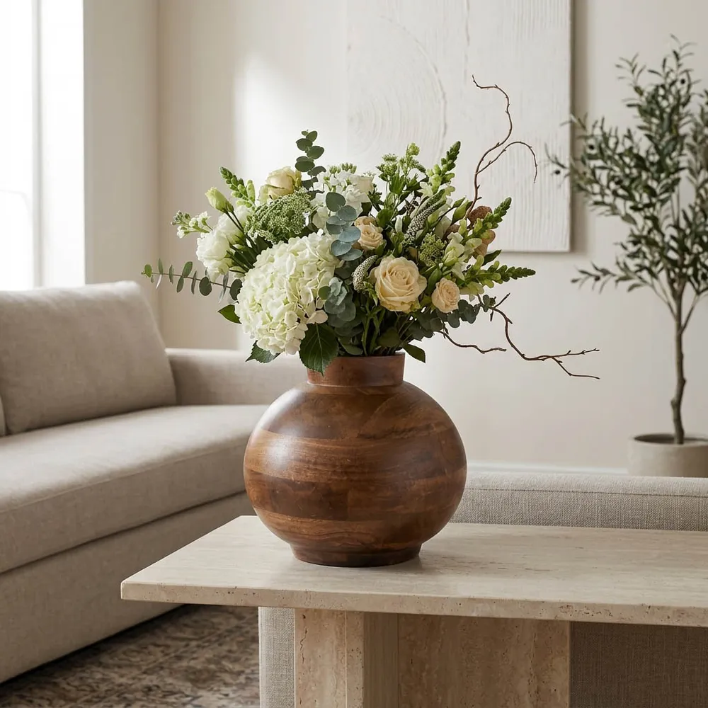 DARNELLHAVEN BROWN VASE 9 (IN)