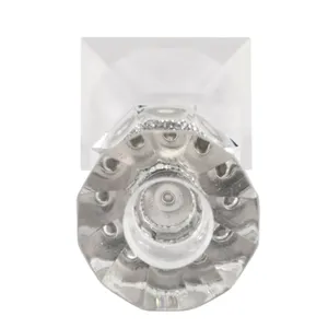 GRANLEYSHAW CLEAR CANDLE HOLDER 11 (IN) 9