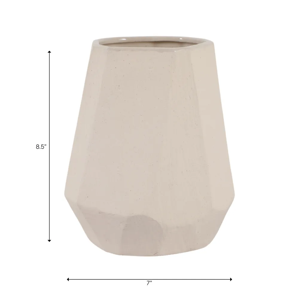 ENOCHWICK WHITE VASE 9 (IN)