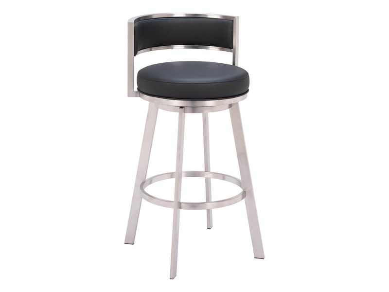 Gimsby Swivel Barstool Black 7