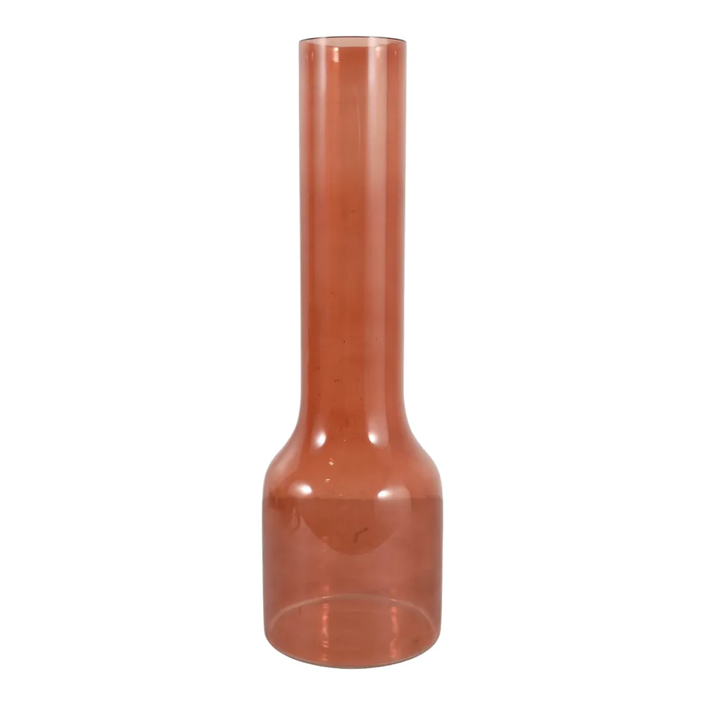 HOLLISBEACH BROWN GLASS VASE 20 (IN)