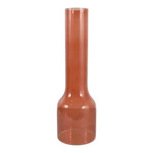 HOLLISBEACH BROWN GLASS VASE 20 (IN) 5