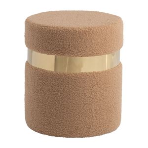 GORDENRIDGE SET OF 2 TAN OTTOMANS 18 (IN) 7