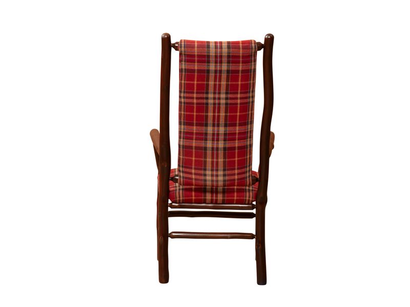 Hickory High Back Upholstered Back Arm Chair - 
Customer's Own Material 5