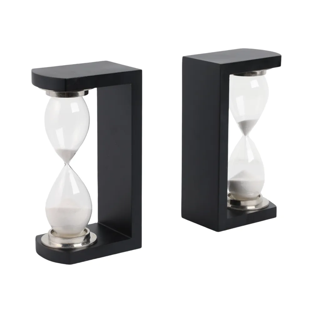 MASONWIND SET OF 2 BLACK BOOKENDS 10 (IN)