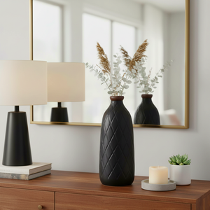 EMMONSFORD BLACK VASE 16 (IN) 2