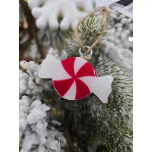 Sweet Peppermint Ornament 2x1in 1