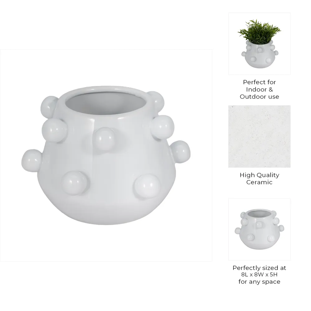 NELSONHAM WHITE PLANTER 5 (IN)