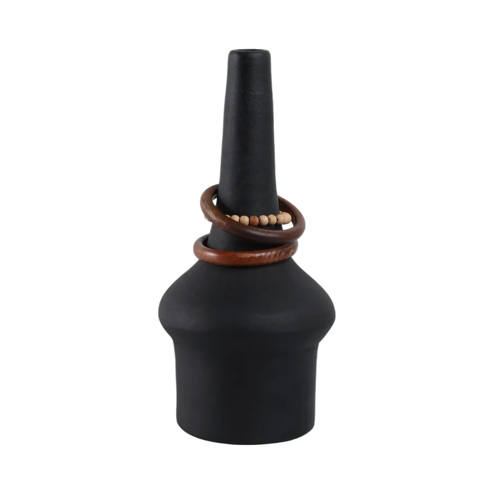 FARROWMILL BLACK VASE 18 (IN)