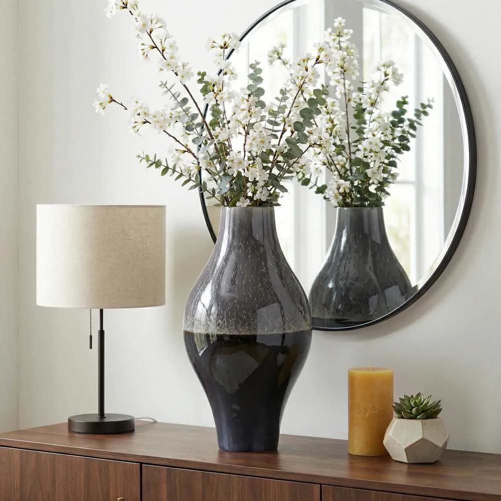 GARRETTSIDE BROWN VASE 20 (IN)