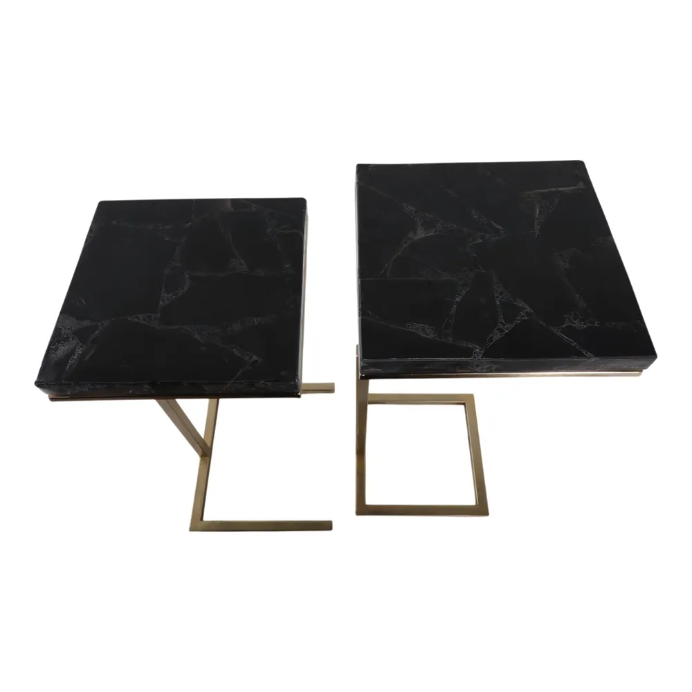 LEILAVALE SET OF 2 BLACK TABLE 25 (IN)