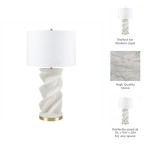 HAYFIELDMORE WHITE LAMP 30 (IN) 8