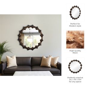 CROSBYWORTH BRONZE MIRROR 35 (IN) 8