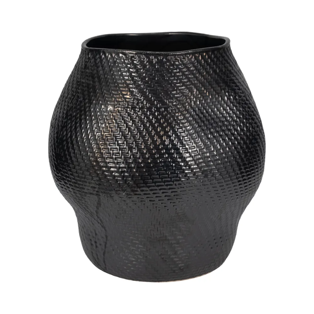 SHAWRUN BLACK VASE 16 (IN)