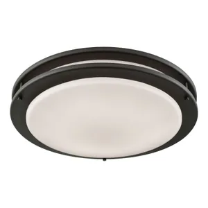 Clarion 14'' Wide 1-Light Flush Mount - Oil Rubbed Bronze 1