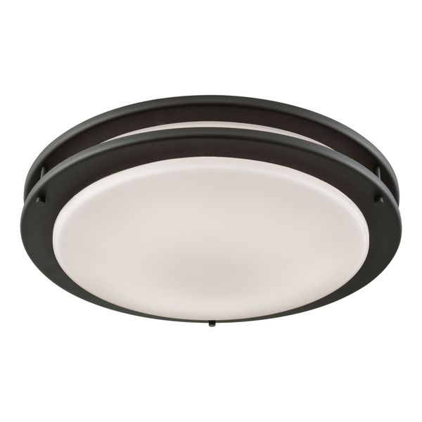 Clarion 14'' Wide 1-Light Flush Mount - Oil Rubbed Bronze
