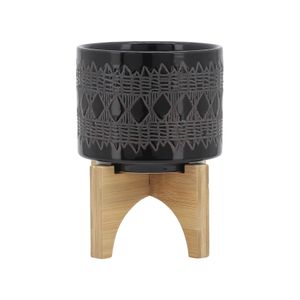 DREWSIDE BLACK PLANTER 6 (IN) 1