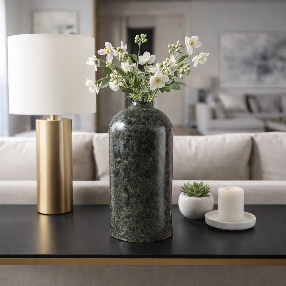 BLANTONWAY GREEN VASE 14 (IN)