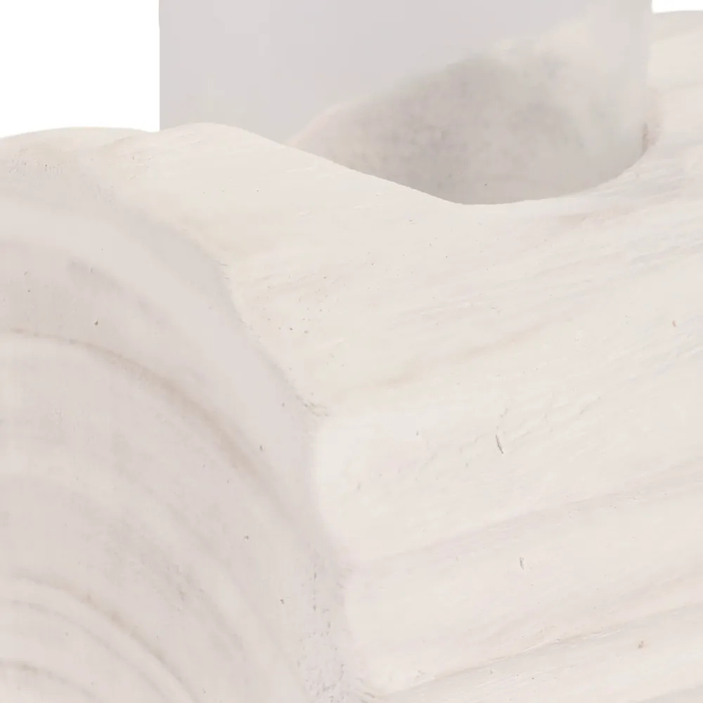 LUKEHAVEN WHITE TEALIGHT HOLDER 5 (IN)