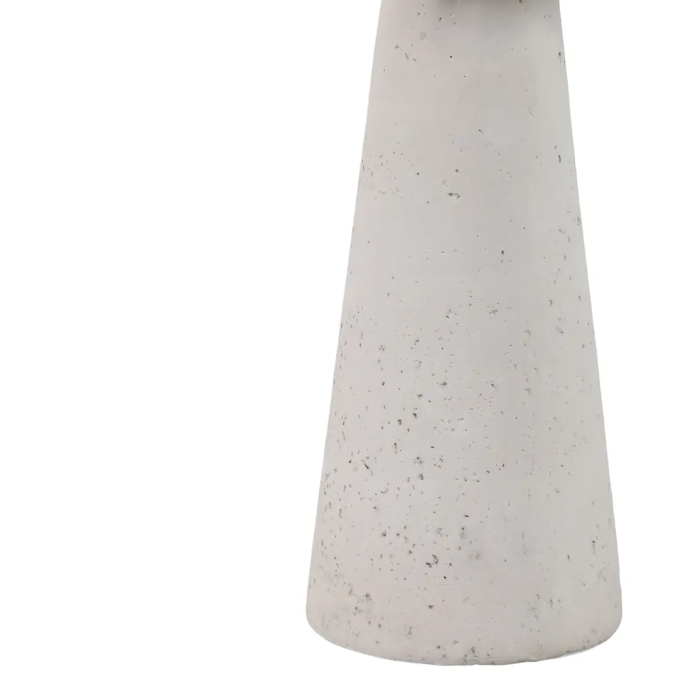 CARLIN WHITE CANDLE HOLDER 10 (IN)