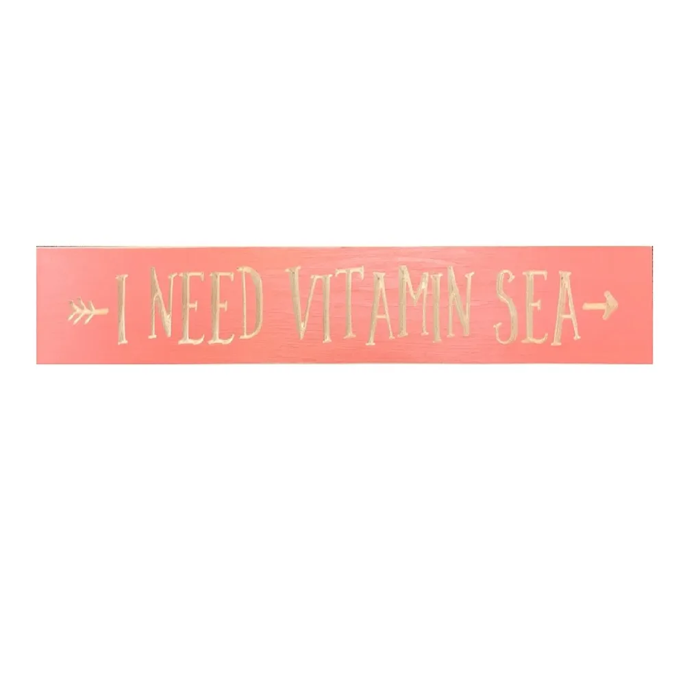 24" USA VITAMIN SEA ROUTED BARNWOOD SIGN