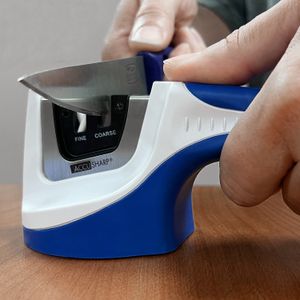 AccuSharp Pull Through Sharpener-White/Blue 4