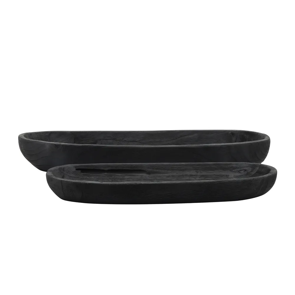 ELTONWIND SET OF 2 BLACK BOWLS 4 (IN)