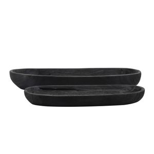 ELTONWIND SET OF 2 BLACK BOWLS 4 (IN) 3