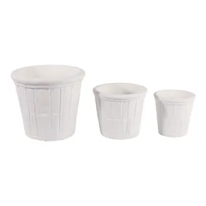 INGRIDLEY SET OF 3 WHITE PLANTER 13 (IN) 5