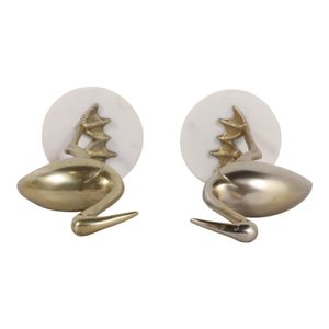 MONROEDALE SET OF 2 GOLD DECOR 13 (IN) 8