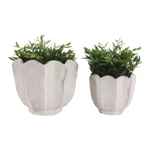 ASHTON SET OF 2 IVORY PLANTER 7 (IN) 3