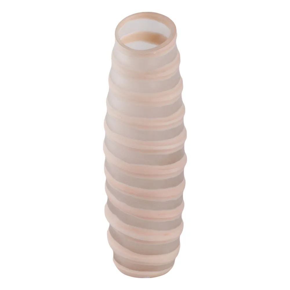 SAMSONWICK IVORY GLASS VASE 13 (IN)