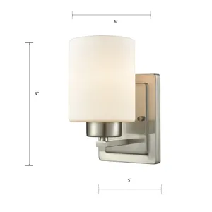 Summit Place 9'' High 1-Light Sconce - Brushed Nickel 2