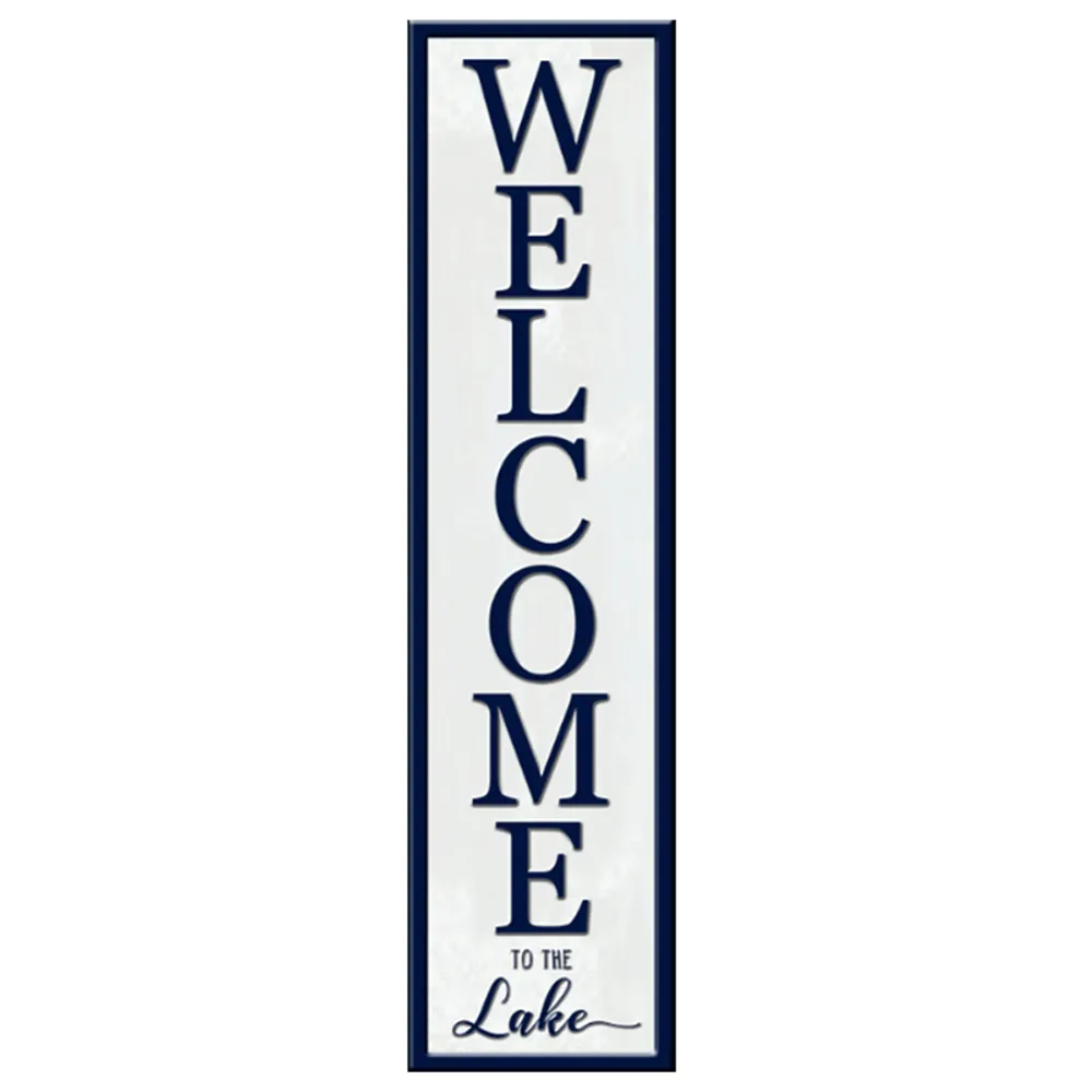 42" METAL WELCOME TO THE LAKE SIGN