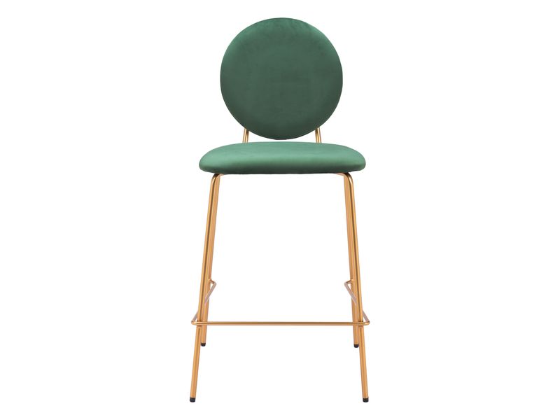 Odessa Counter Stool Green & Gold 4