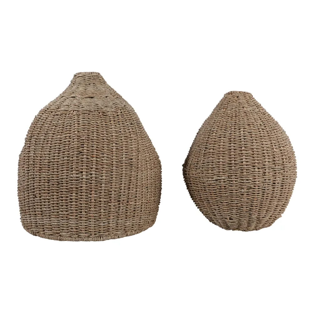 WYLERMORE SET OF 2 TAN VASES 21 (IN)