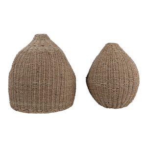 WYLERMORE SET OF 2 TAN VASES 21 (IN) 5