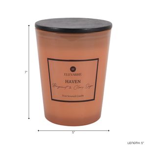 ROWANSTONE HAVEN BERGAMONT & CLARY CANDLE 7 (IN) 10