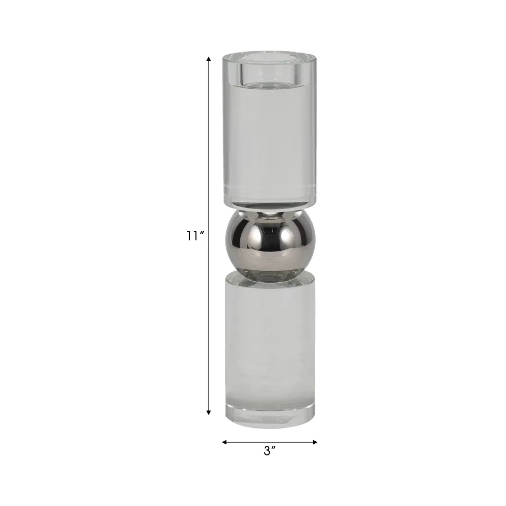 VERAFORD CLEAR CANDLESTICK 11 (IN)
