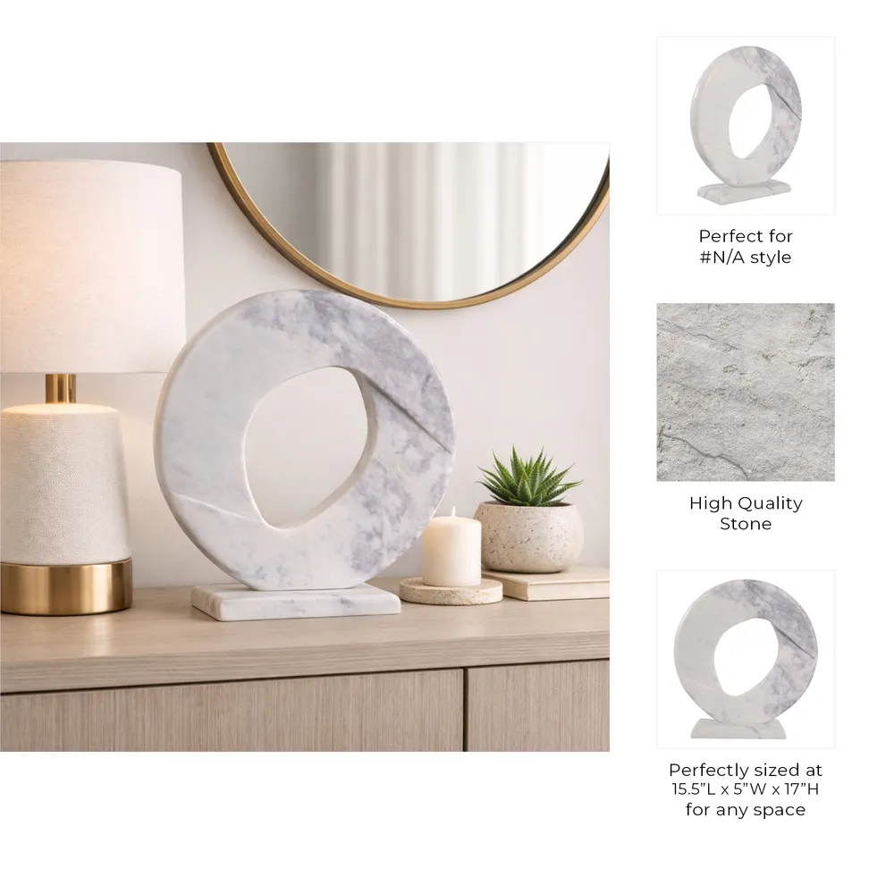CARVERTON WHITE DECOR 17 (IN)