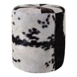 SARAHFORD BLACK OTTOMAN 19 (IN) 4