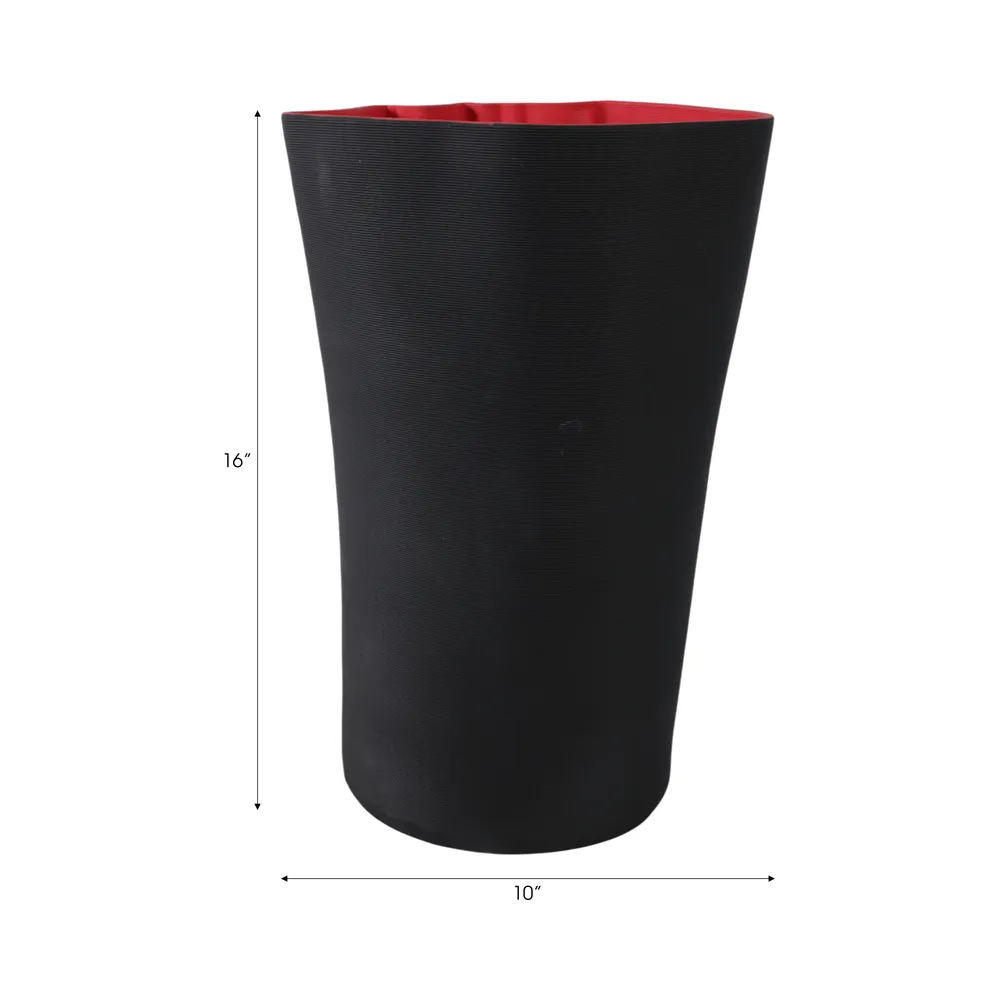 CLYDESIDE BLACK VASE 16 (IN)