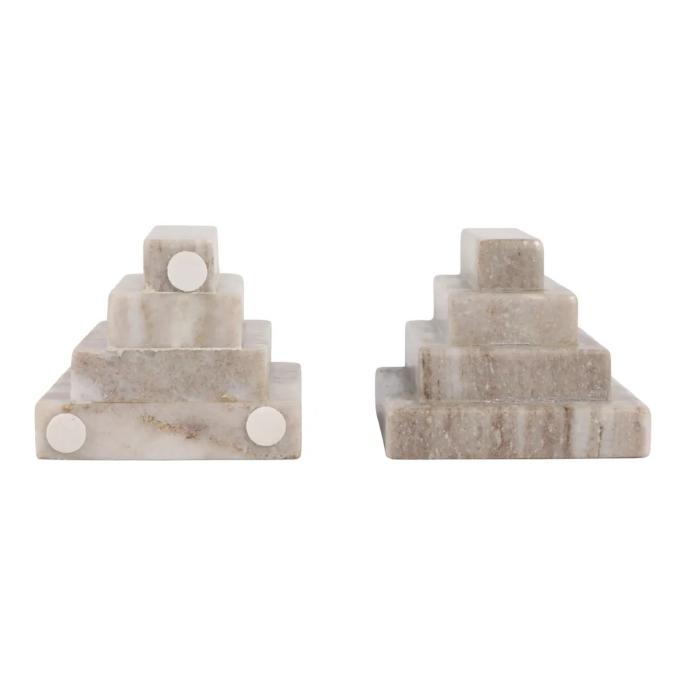 BECKETTDALE SET OF 2 TAN BOOKENDS 5 (IN)