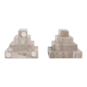 BECKETTDALE SET OF 2 TAN BOOKENDS 5 (IN) 7