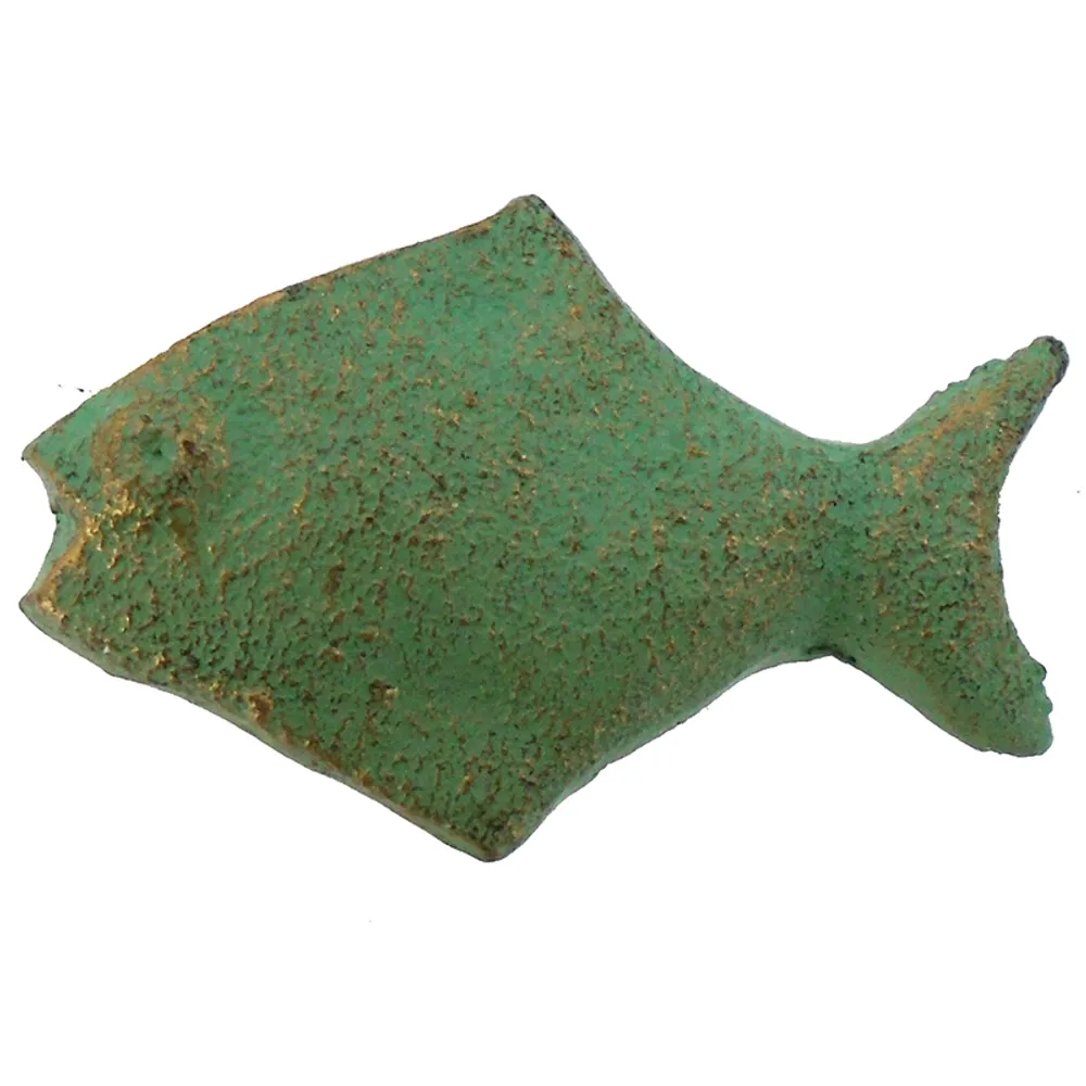 2-1/4" C/I FISH DRAWWER PULL/VERDIGRIS