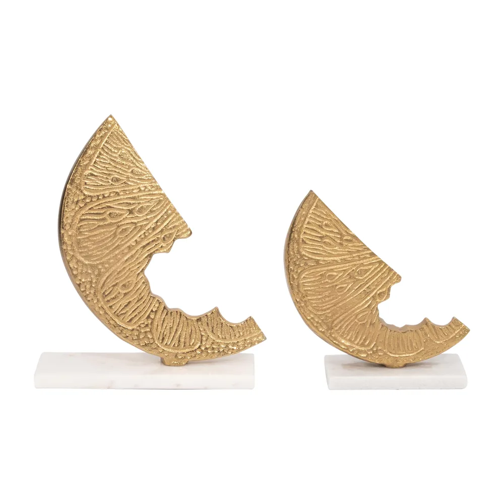 GRADYGROVE SET OF 2 GOLD DECOR 10 (IN)