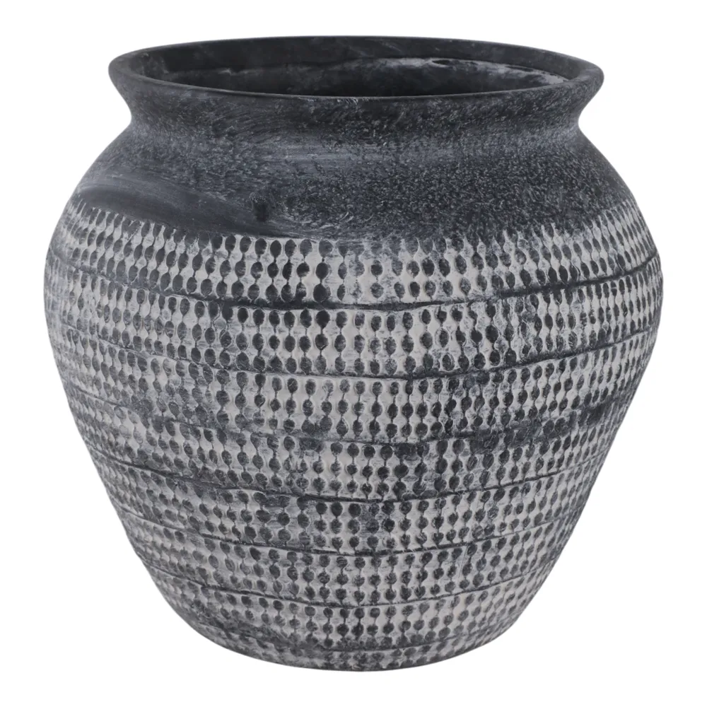 HARKENDALE BLACK VASE 9 (IN)