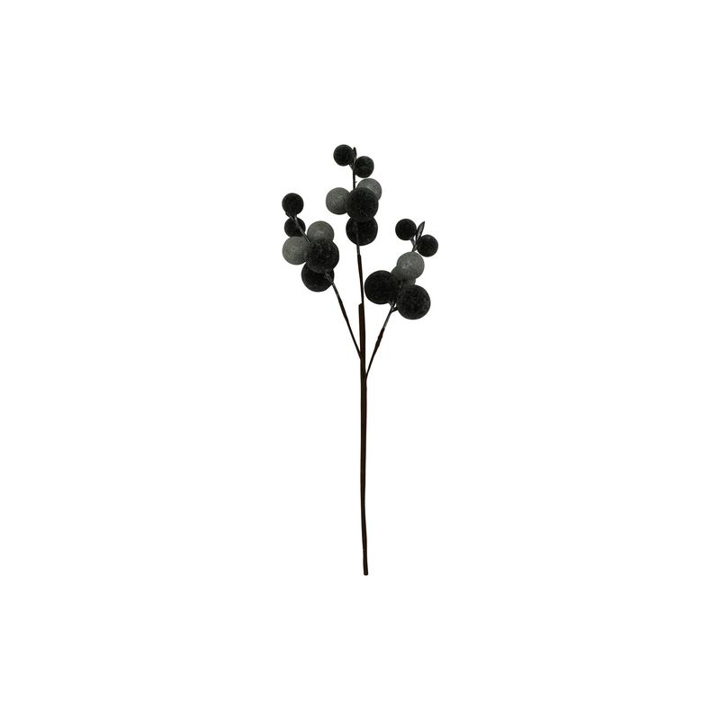 15"BEADED METALLIC BERRY PICK